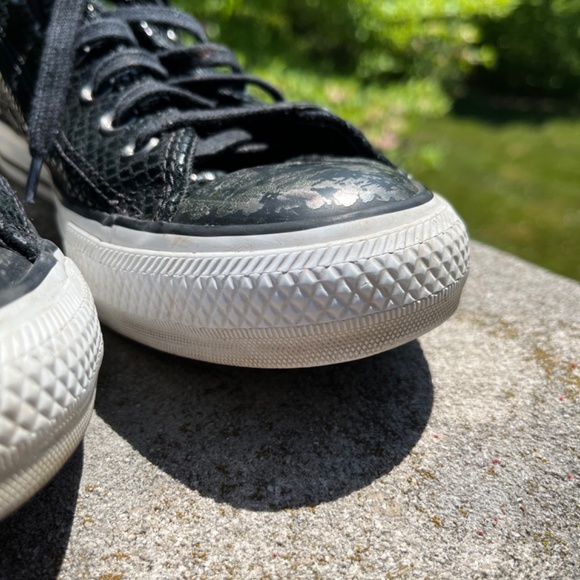 Converse Blk Embossed Snake 7.5 - Picture 3 of 12